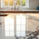 professional epoxy countertop installed in a kitchen
